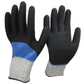 NMSAFETY double enduit nitrile résistant à l&#39;eau résistant à la coupure des gants de main